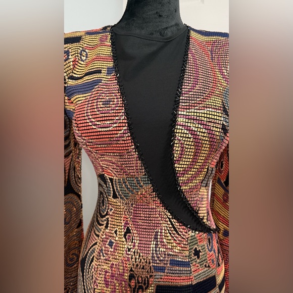 Vintage Cache Metalic Asymmetrical
Maxidress/Gown - Picture 3 of 16